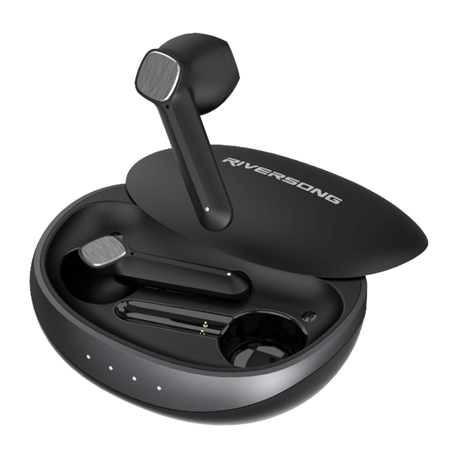 RIVERSONG Joypro M1 Earbuds wireless In-Ear-Kopfhörer (Bluetooth, Ohrhörer, Headphone, Earbuds, HD Sound, bis zu 24 Stunden Musikgenuß)