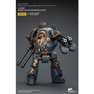Warhammer The Horus Heresy Actionfigur 1/18 Space Wolves Contemptor Dreadnought with Gravis Bolt Cannon 12 cm