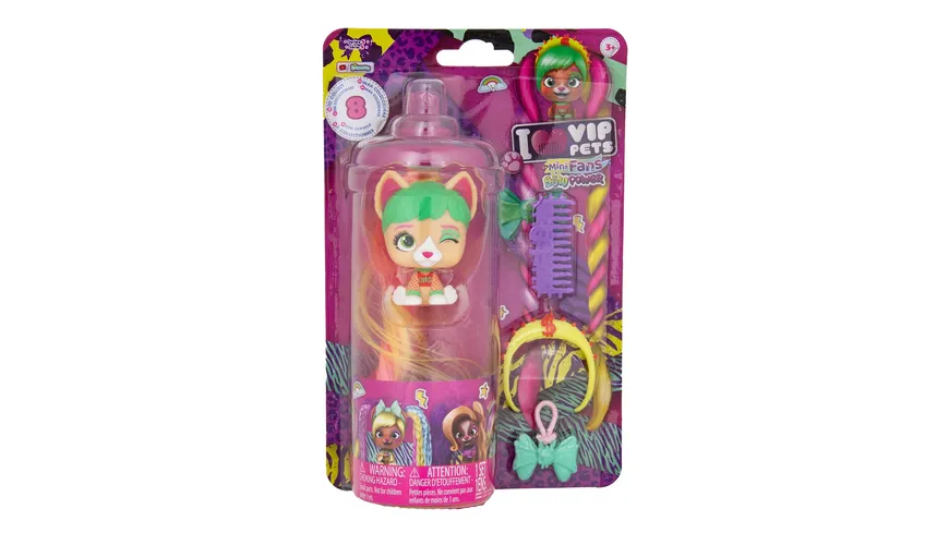 VIP Pets Mini Fans Bow Power, 1 Stück, sortiert