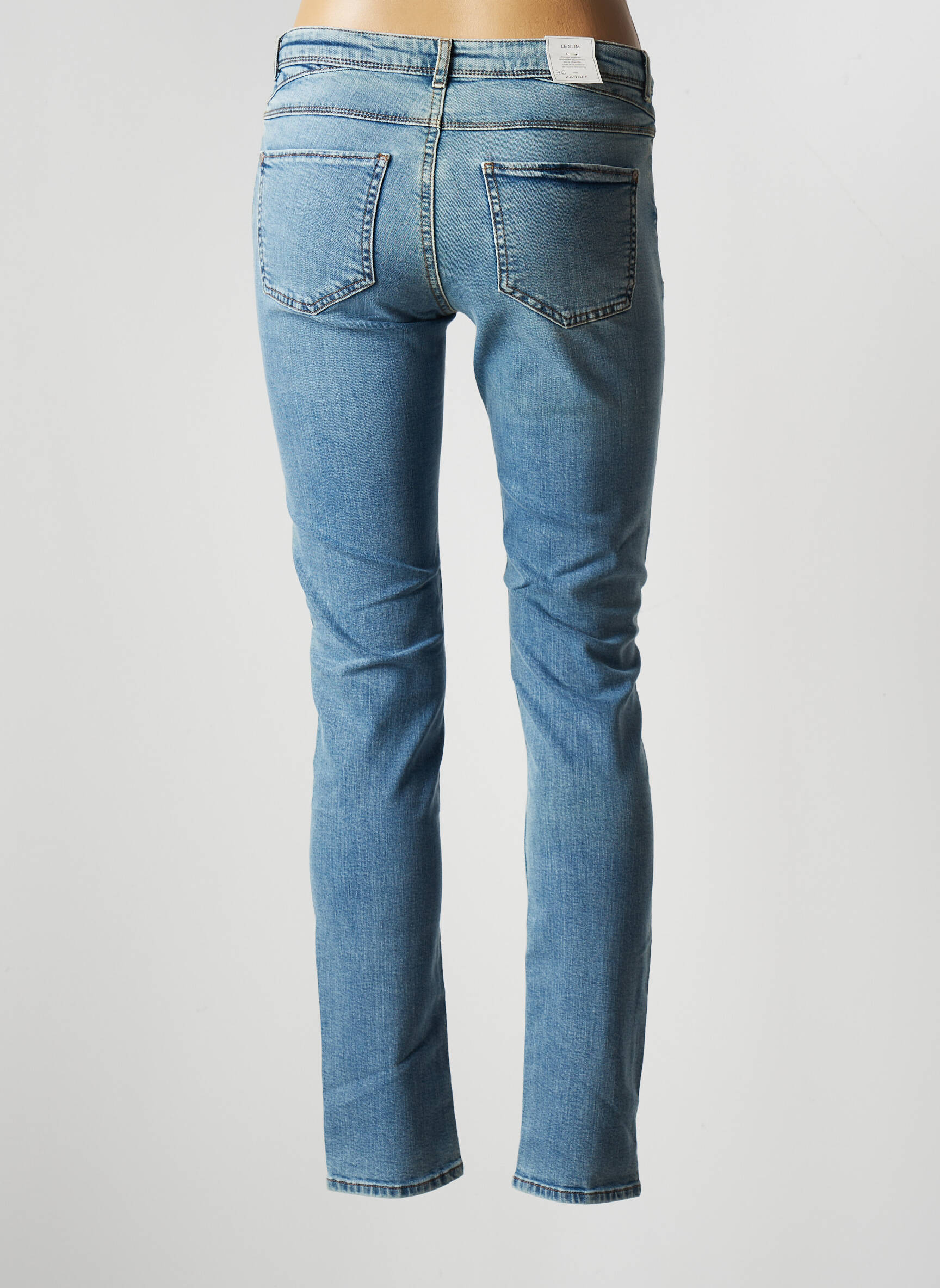 Kanope Jeans Coupe Slim Femme couleur bleu