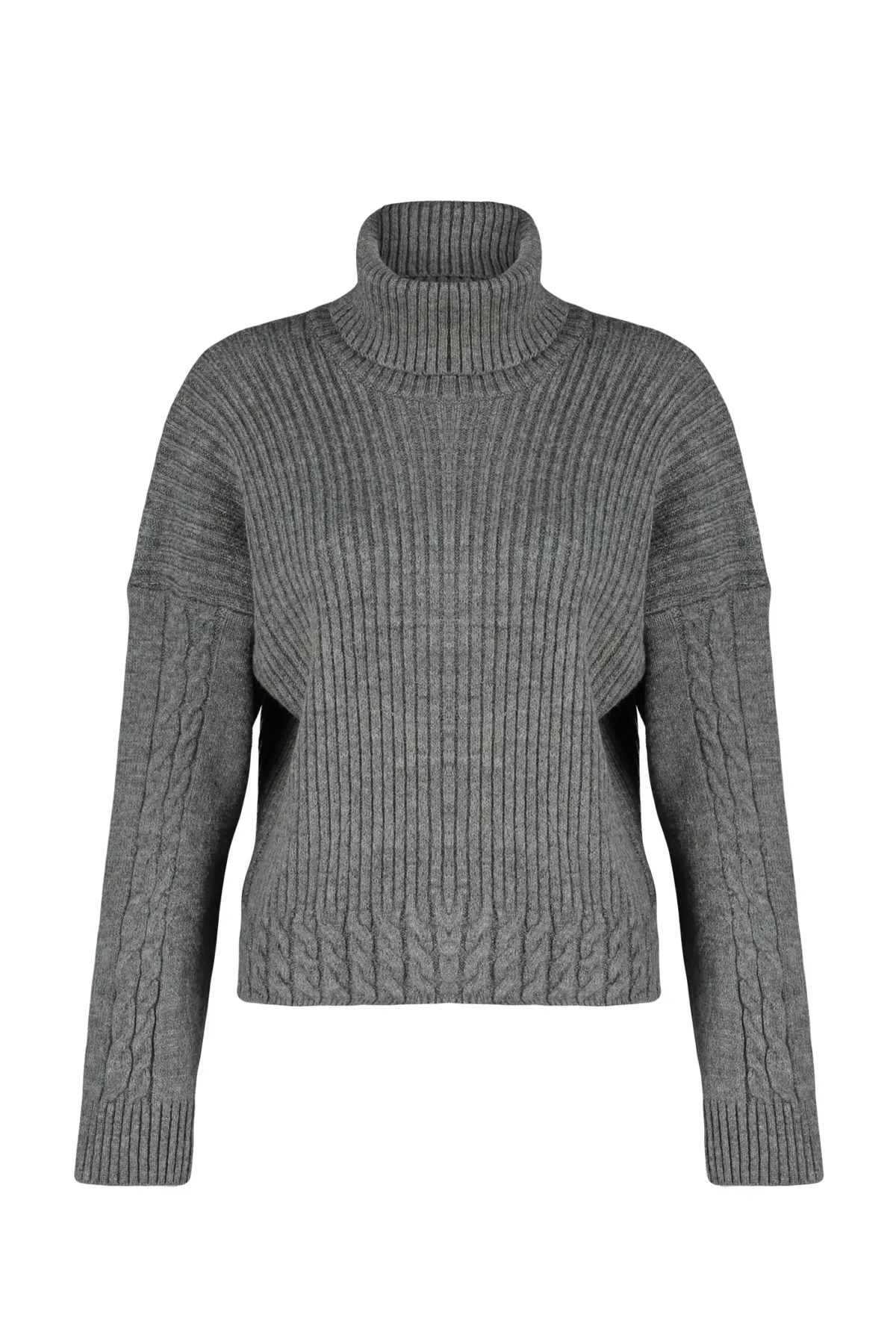 Trendyol Collection  Anthrazitfarbener Rollkragenpullover TWOAW24KZ00777