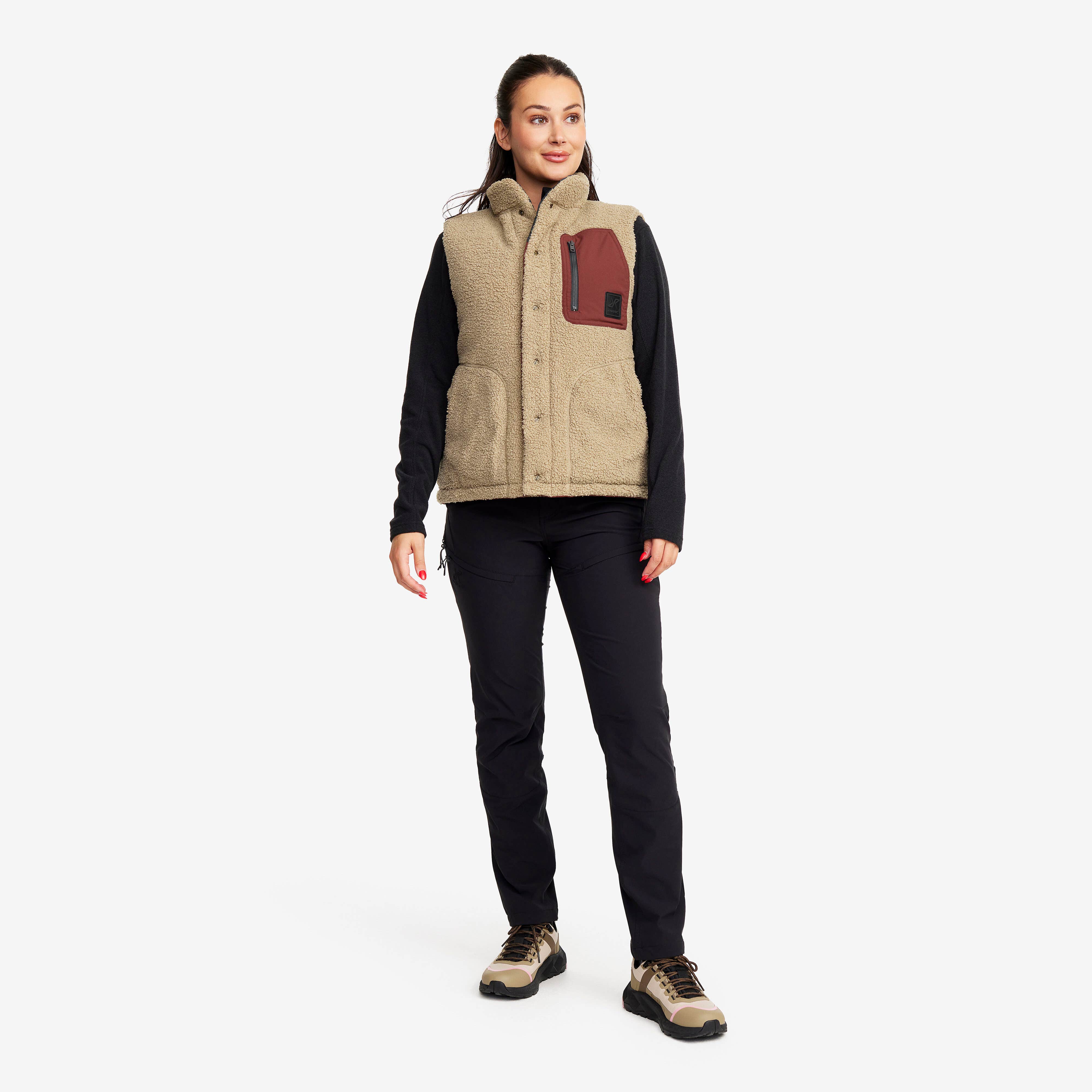 Rollick Reversible Vest Femme Earth