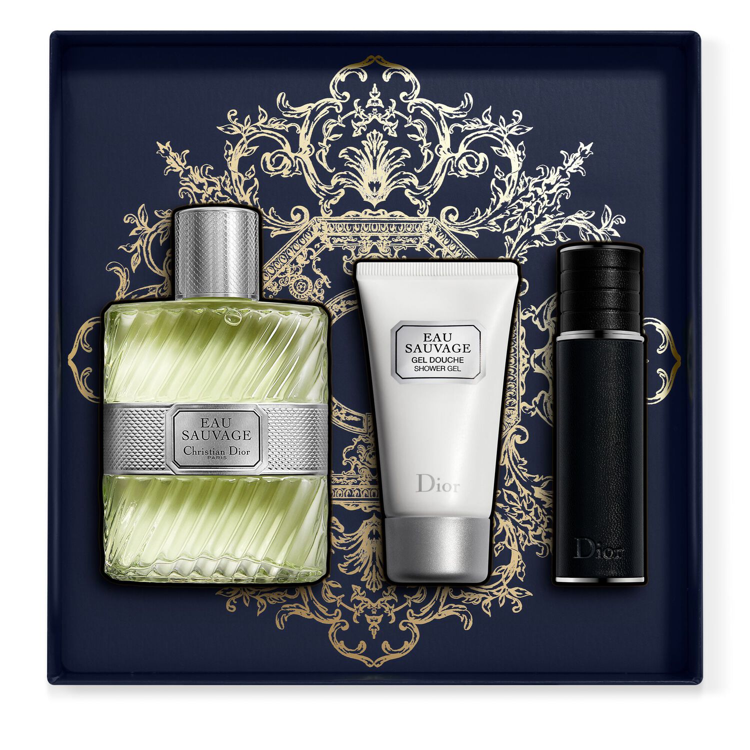 Dior Coffret cadeau Eau Sauvage Eau de toilette, gel douche et vaporisateur de voyage