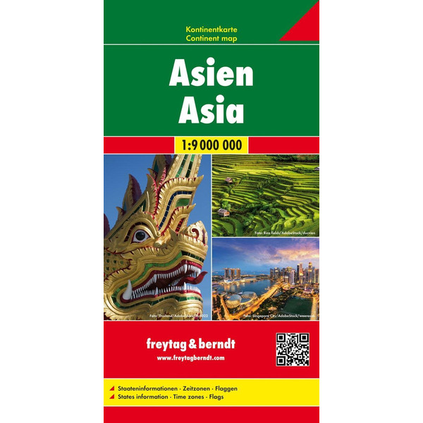 Asien, Kontinentkarte 1:9 000 000 - Straßenkarte