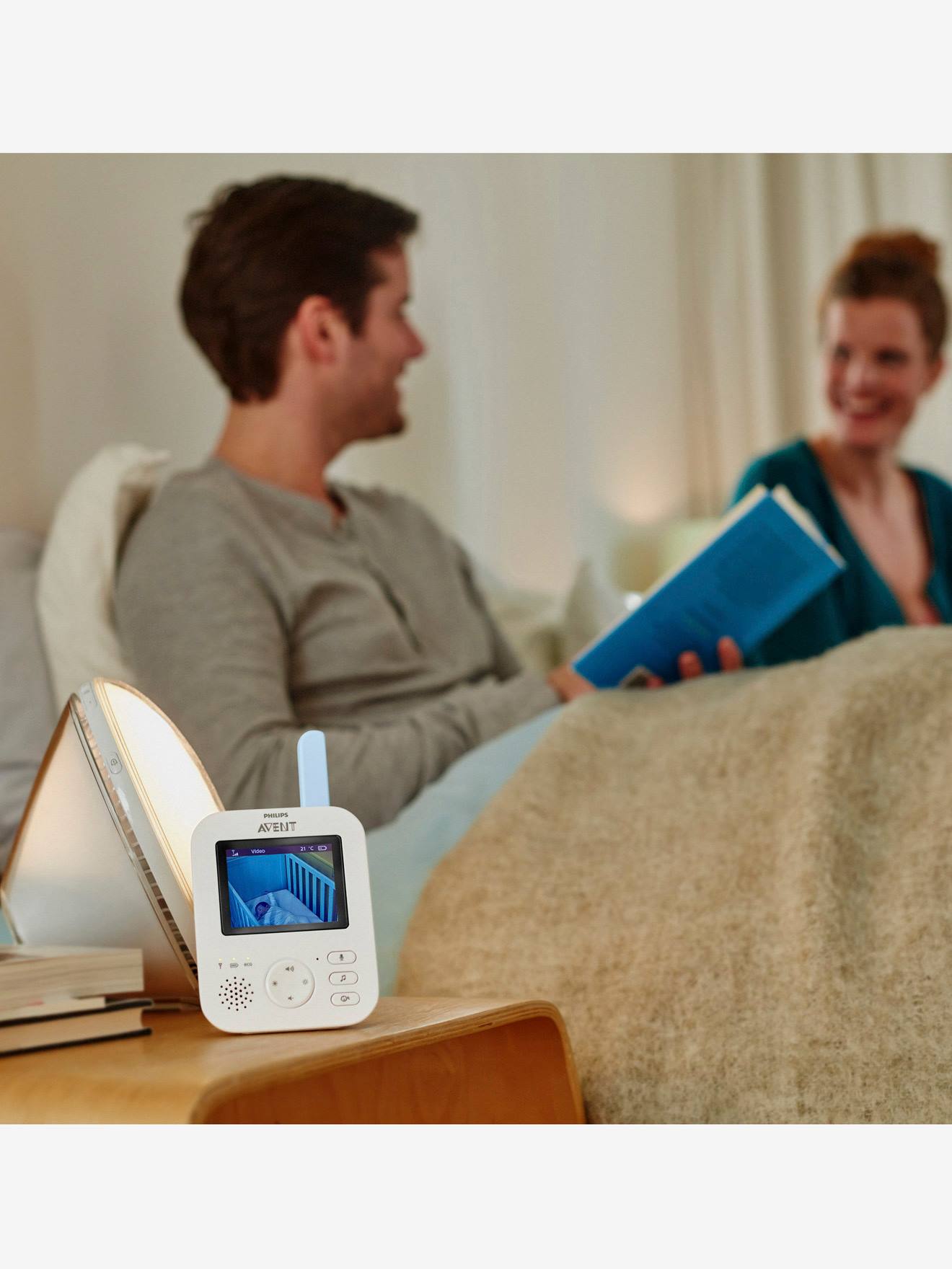 Ecoute-bébé vidéo numérique Philips AVENT FHSS SCD835 bleu