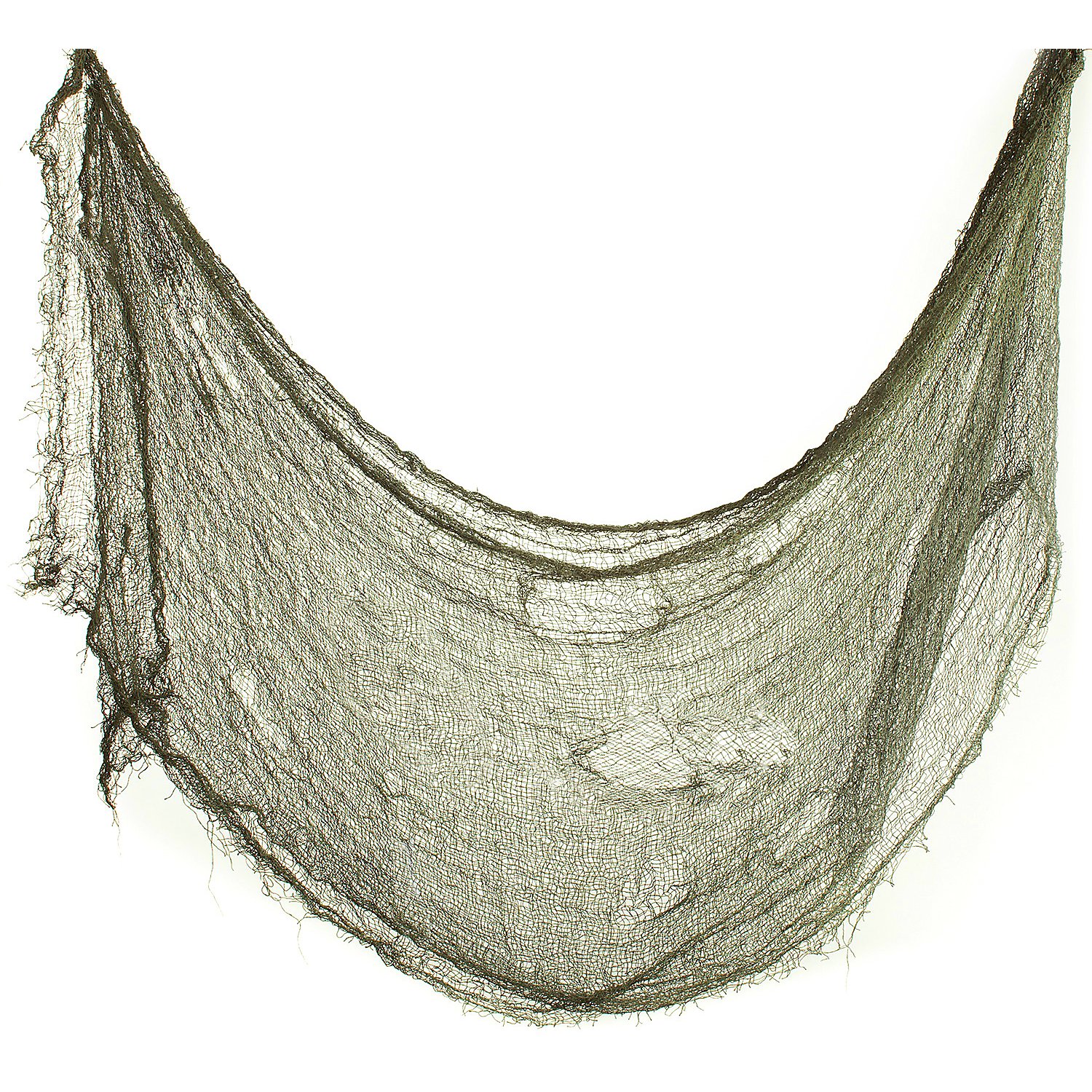 Zerfetztes Lumpentuch, dunkelgrün, 60 x 300 cm
