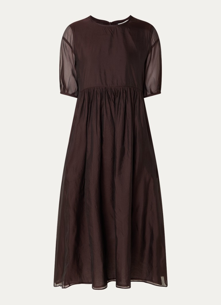 Abito midi Fatoso di MaxMara in misto seta