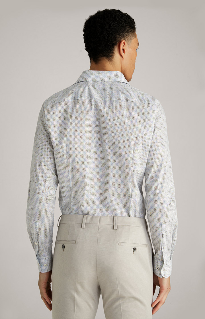 Hemd Pai in Offwhite/Hellblau gemustert