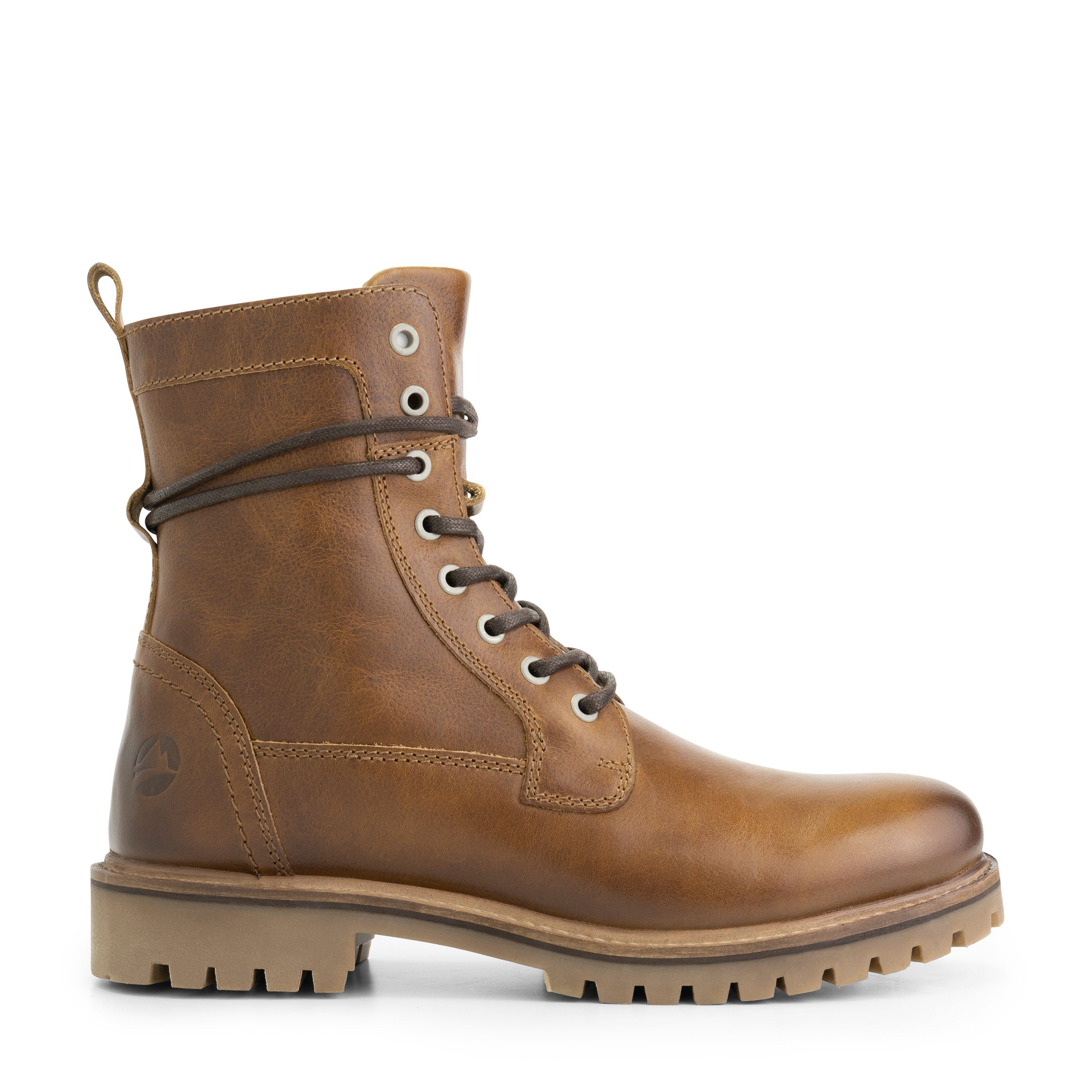 Travelin' Kvosted Men Schnürschuh (Schnürsenkel und Reißverschluss) echtes leder