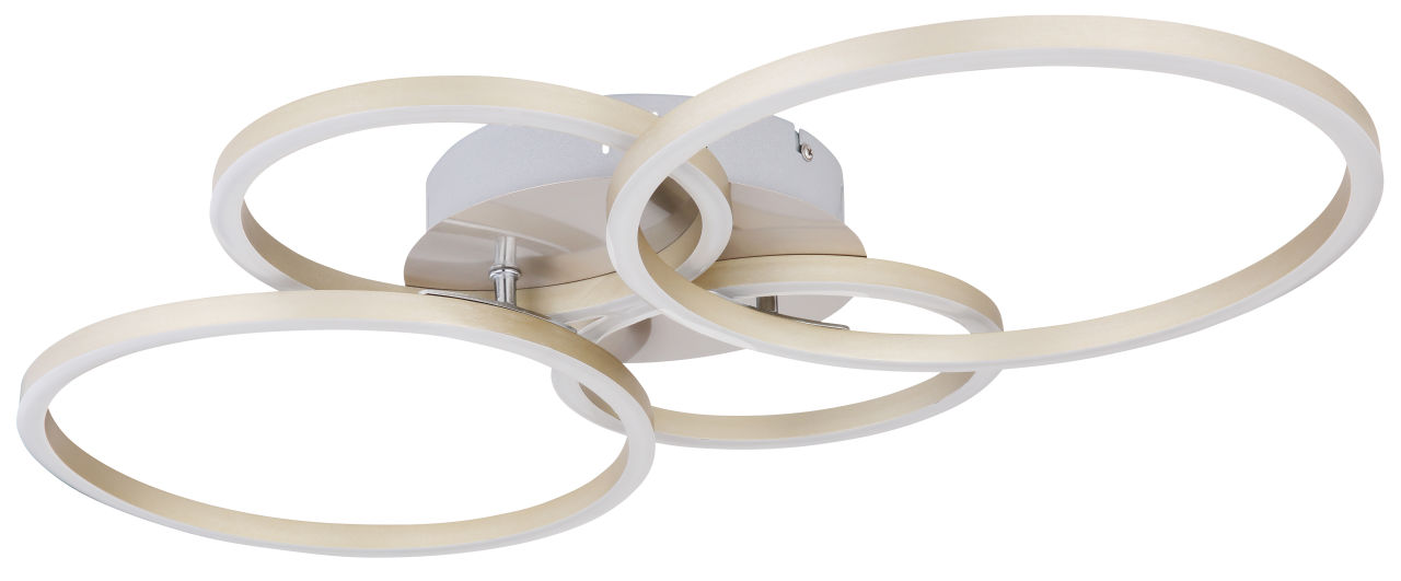 Globo Lighting - KENDY - Deckenleuchte Metall Nickel matt, LED