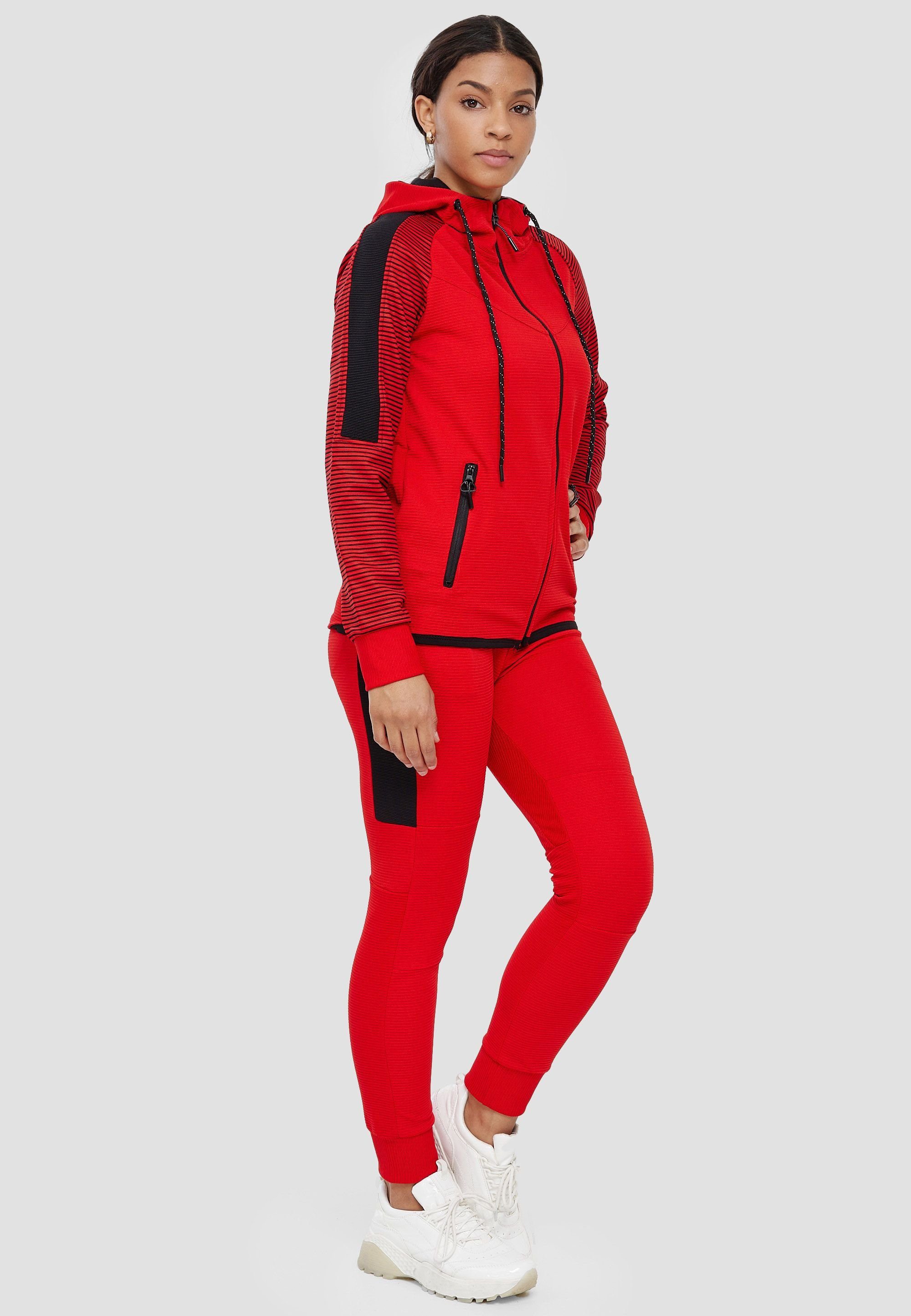John Kayna Jogginganzug Damen Jogginganzug Trainingsanzug Frauen Sportanzug Streetwear Hoodie (2-tlg), Unisex