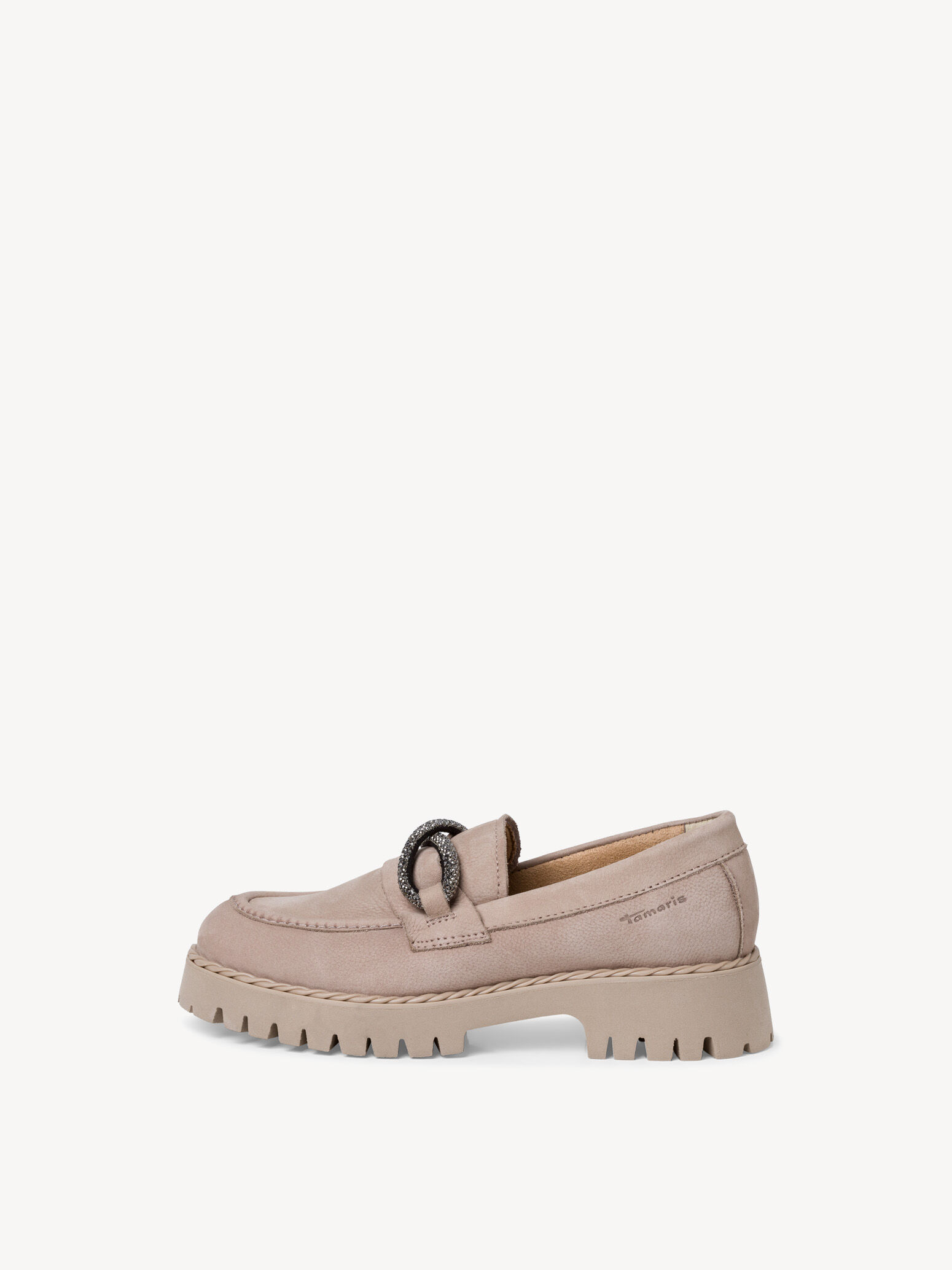 Slipper en cuir - beige