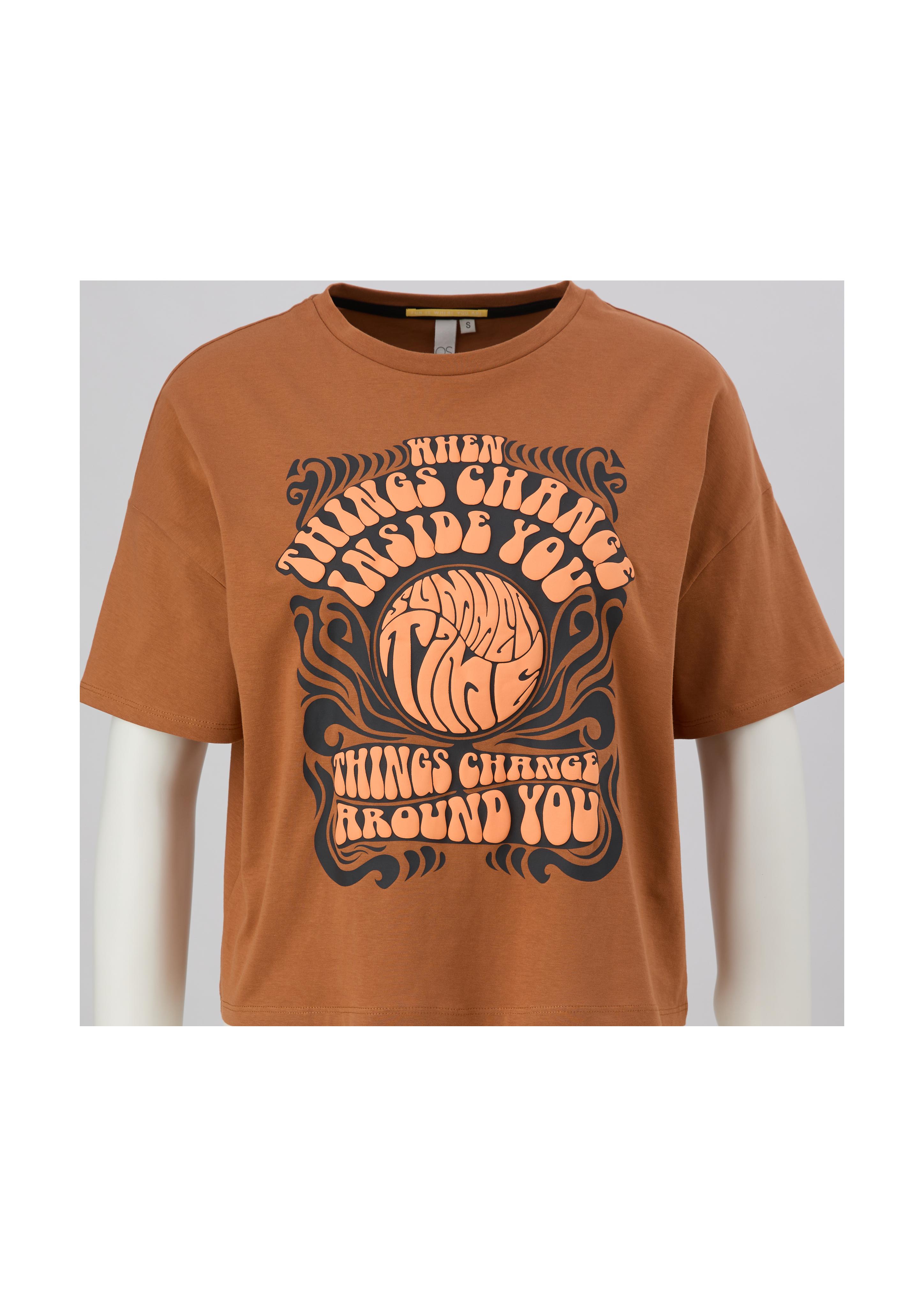 Baumwollshirt mit Frontprint  2131307-87D0