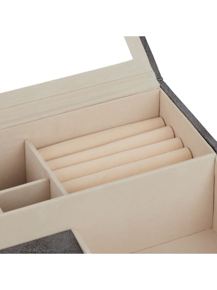 relaxdays Schmuckkästchen in Grau - (B)34 x (H)13 x (T)31 cm günstig kaufen onesize