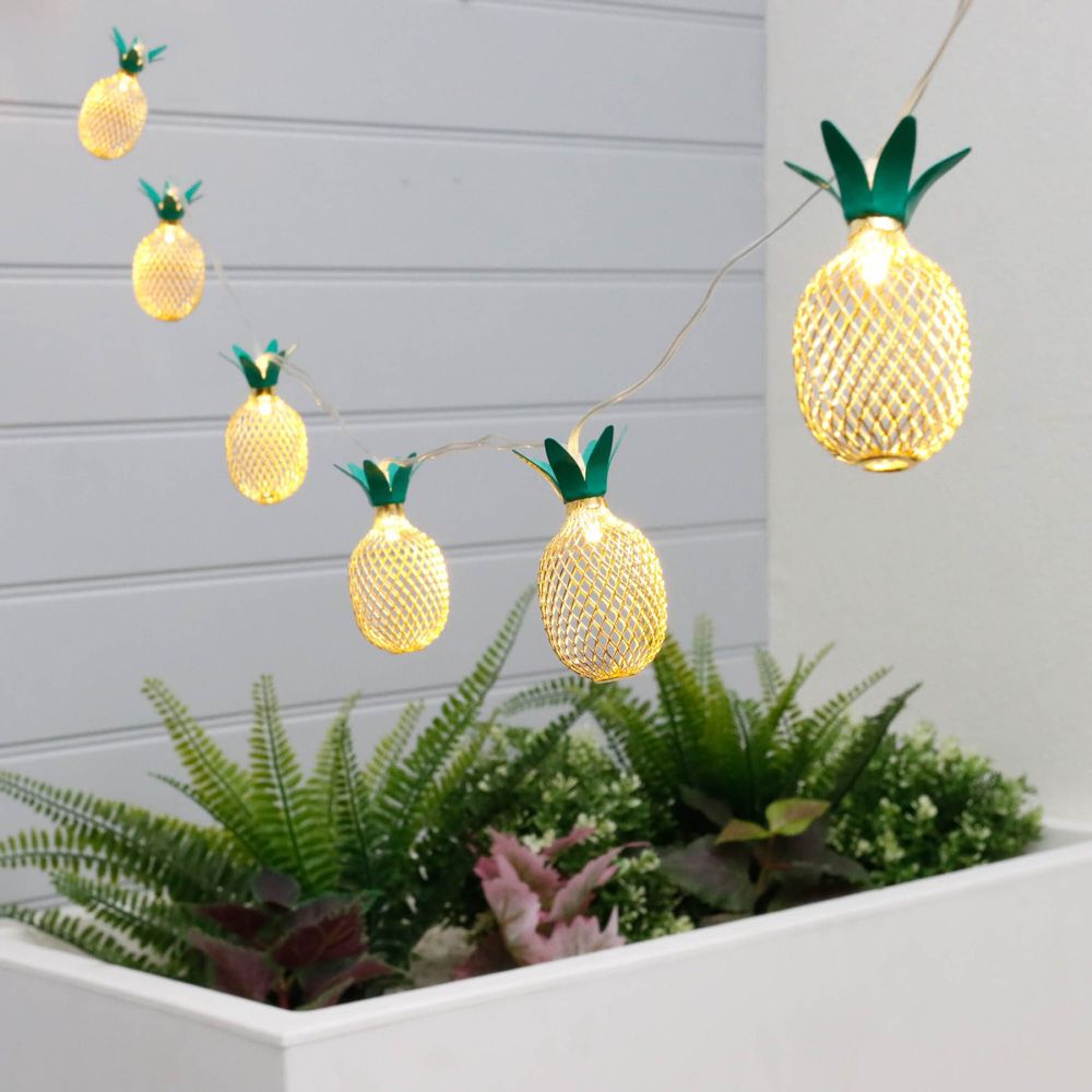 Gardenwize 10 Ananas LED Lichter Solar Lichterkette