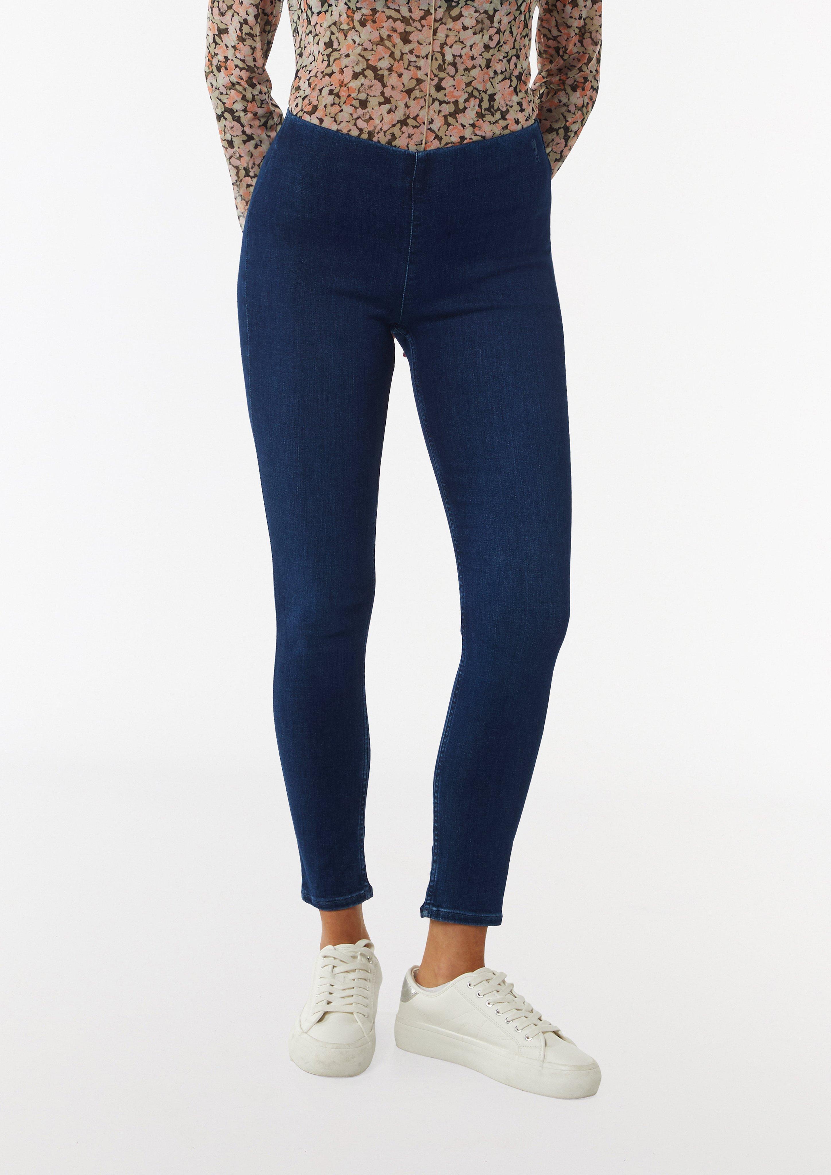 Super-Skinny-Jeans aus Baumwollstretch - blau