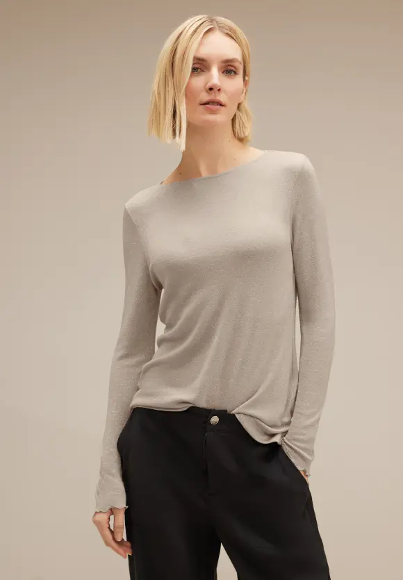 Street One Shirt mit Glanzeffekt