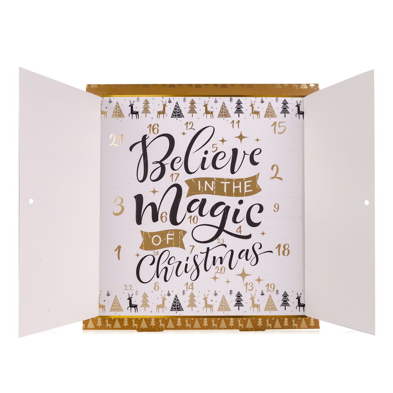 accentra Adventskalender Dekorativkosmetik WINTER MAGIC in Box mit aufklappbaren Türen