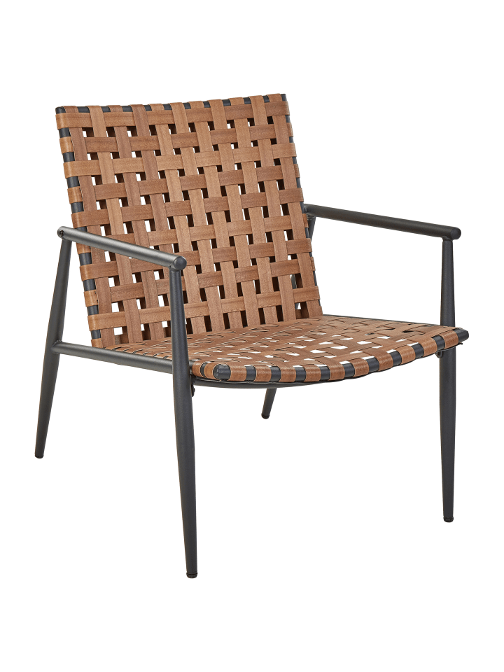 Beliani 3-tlg Bistro Set ZIRIA in Braun/Schwarz günstig kaufen onesize