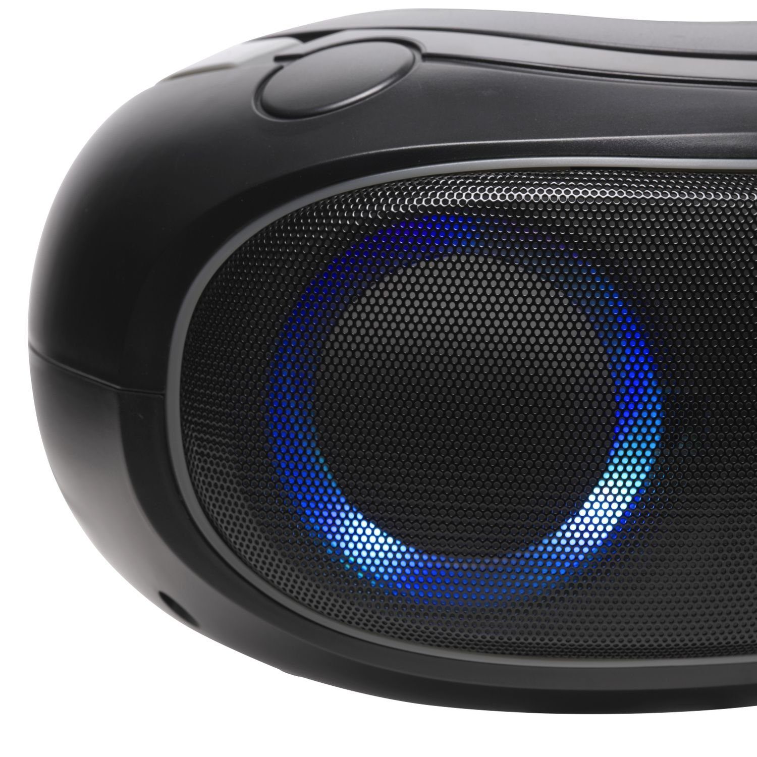 Denver TCL-212BT GREY Boombox (UKW Radio, Bluetooth, USB, AUX-IN, Kopfhörerausgang und LED Partylicht)