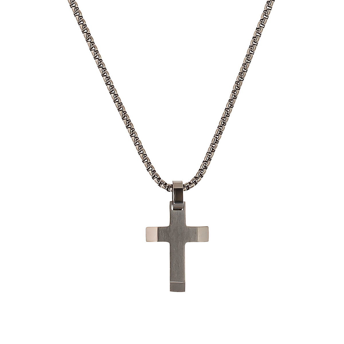 Kette mit Anhänger für Jungs, Edelstahl | Kreuz Halsketten für Jungen
