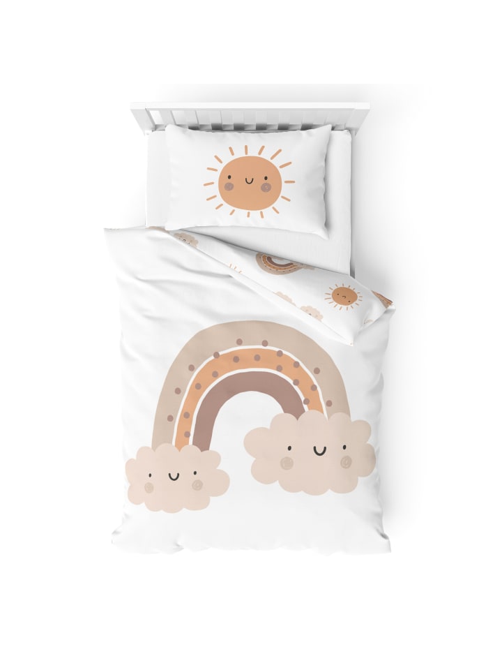 TRAUMHELDEN Baby Bettwäsche-Set Biber/Flanell 