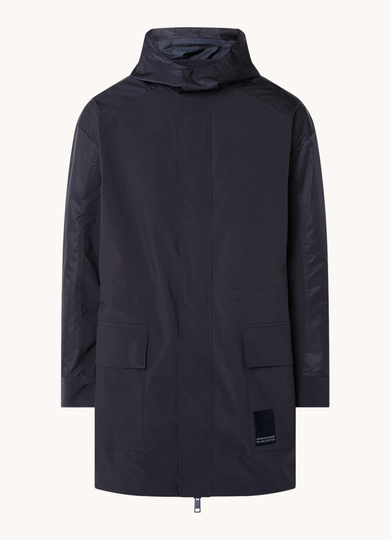 Armani Exchange Parka with flap pockets and detachable hood