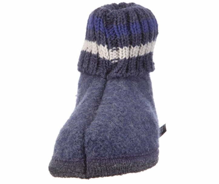 HAFLINGER Hausschuhe blau