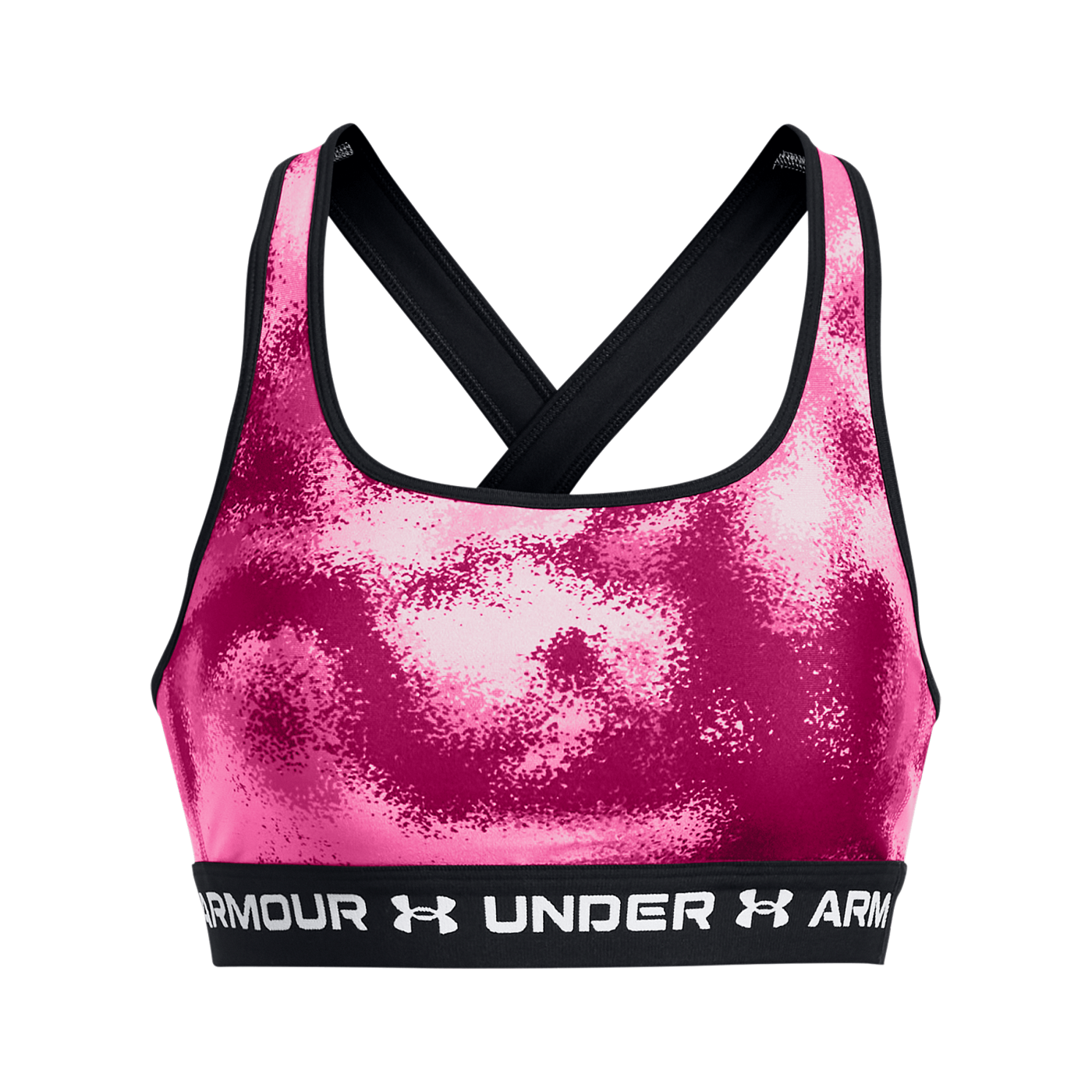 Under Armour Crossback Mid Sport-BH Damen Pink