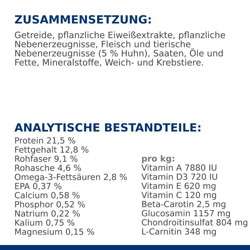 Hill's Gelenkdiät Hill's Prescription Diet Joint Care j/d Reduced Calorie 12 kg