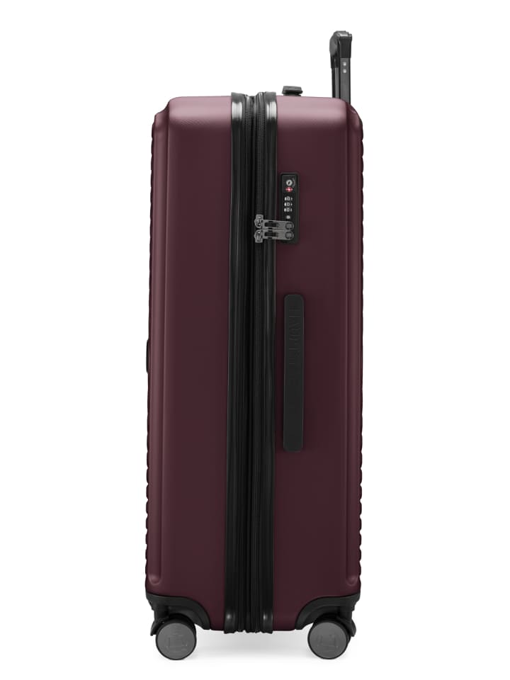 Hauptstadtkoffer Mitte - Großer Reisekoffer Trolley 77cm XXL Erweiterung TSA 130L in Burgund günstig kaufen L