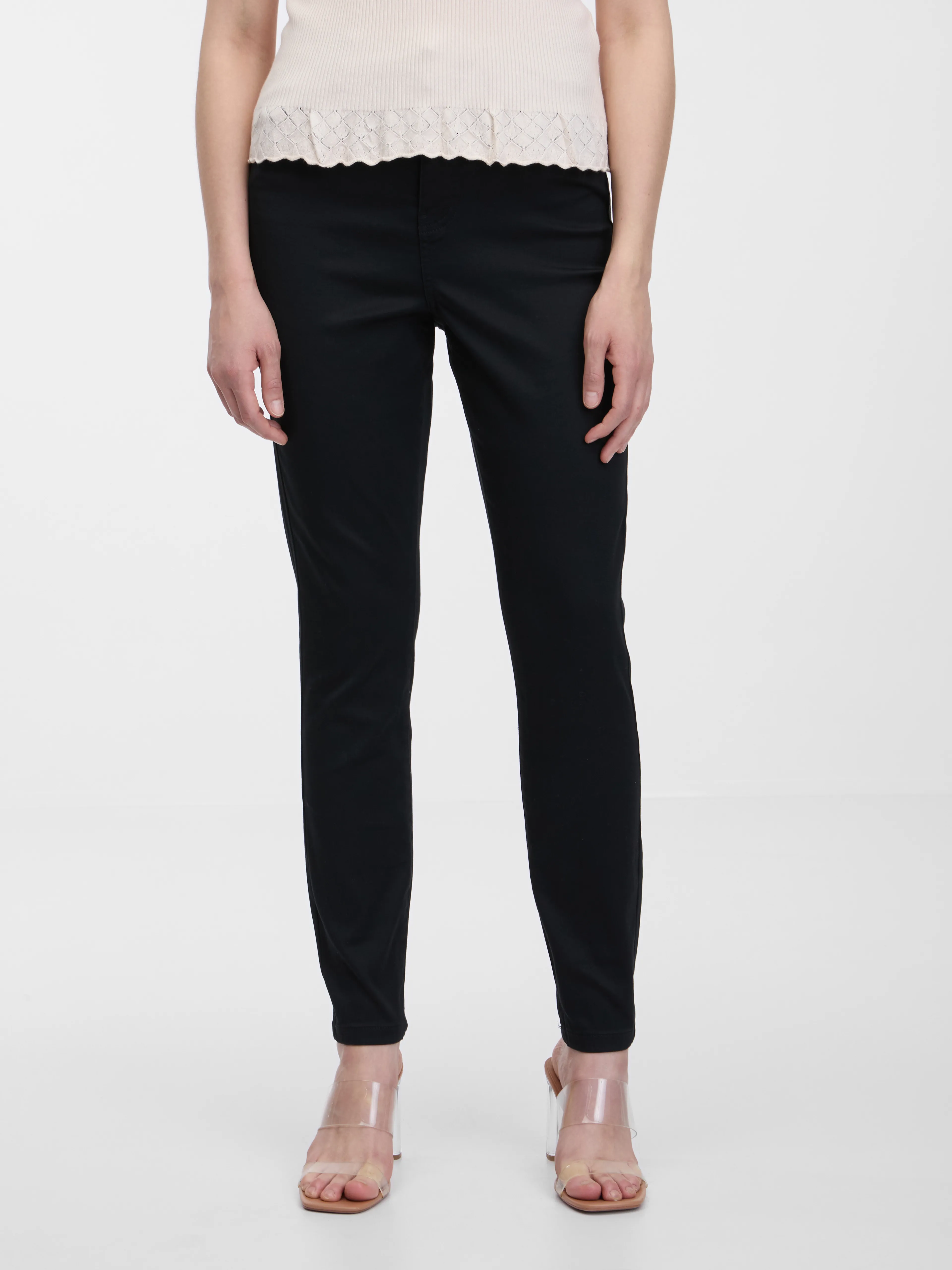 Schwarze Skinny Fit Hose ORSAY