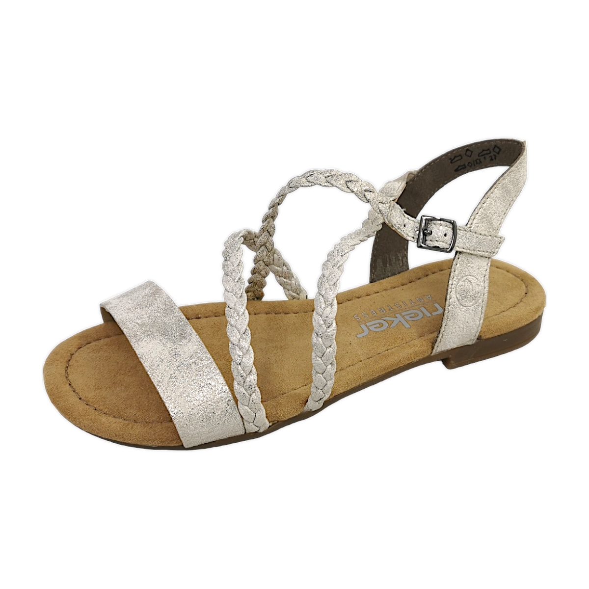 Rieker Aleria/Woven 65264-60 Beige 60- Beige-Gold