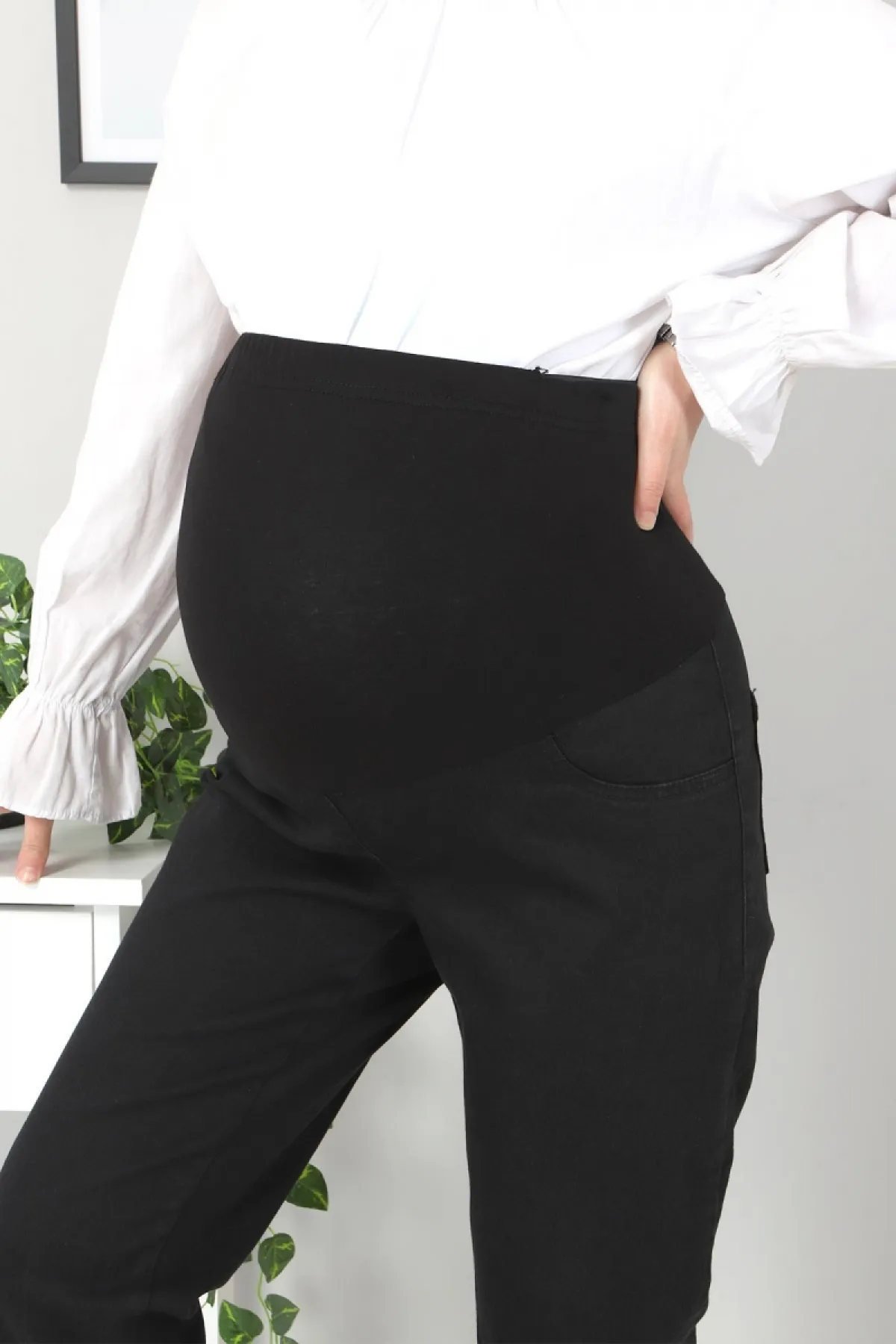 Tesettür Dünyası  Umstandsjeans Tsd22052 Schwarz