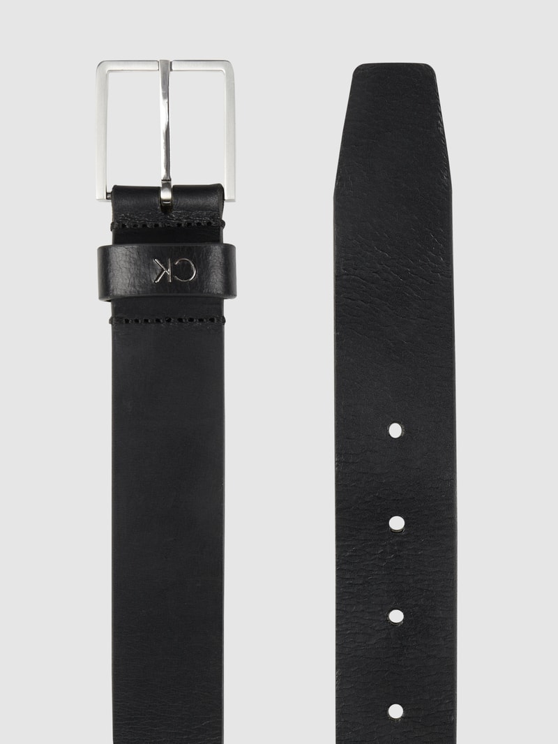 Gürtel aus Büffelleder in schwarz