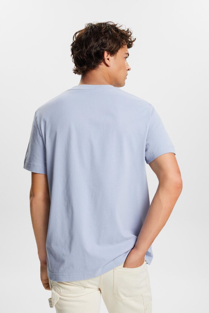 Rundhals-T-Shirt aus Baumwolljersey