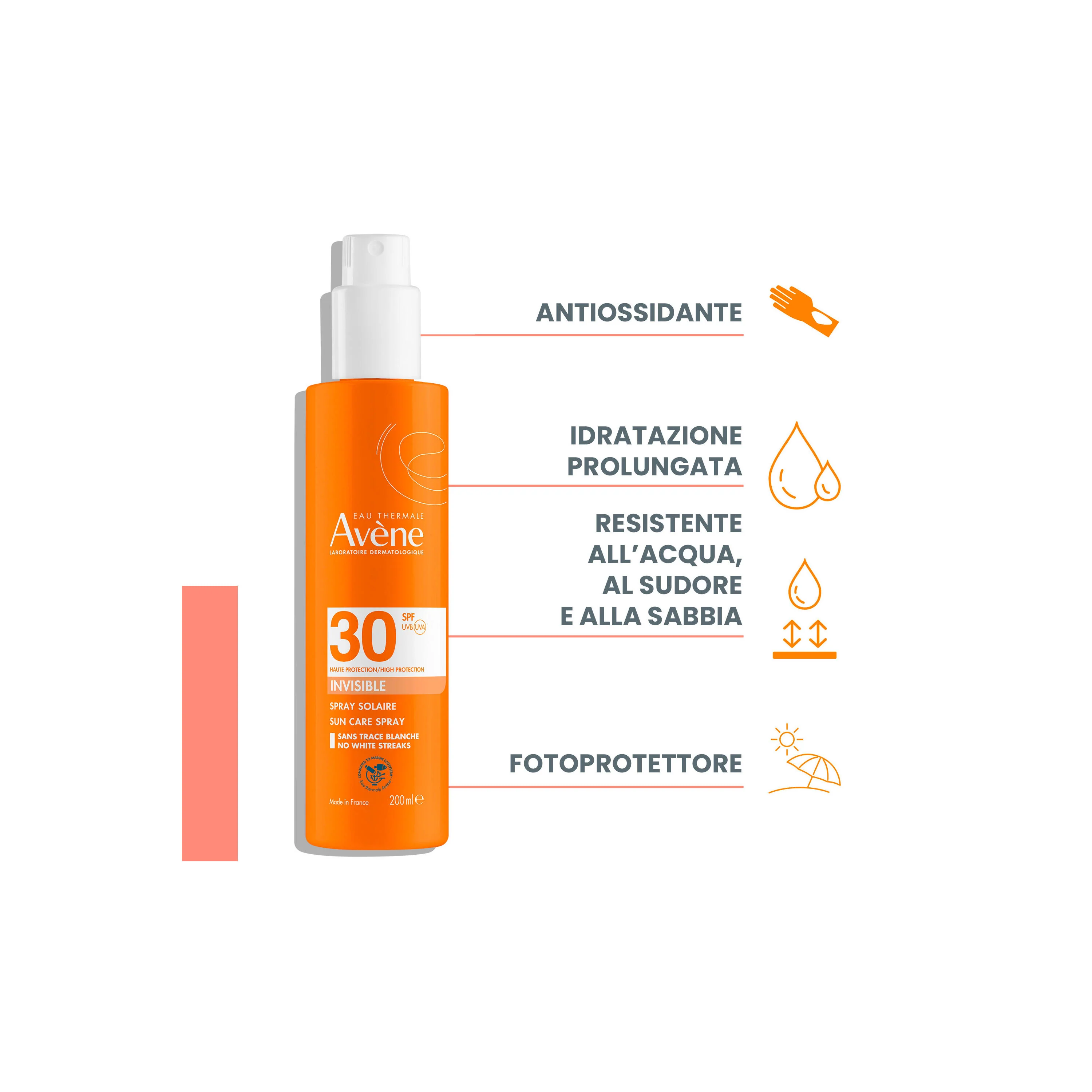 Spray solar corporal SPF30 - Spray solar corporal de alta protección, leche solar corporal de alta protección.