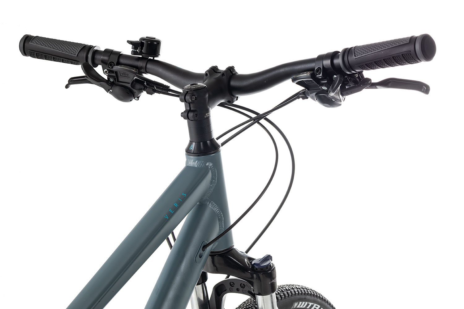 Axess Crossrad VERIS CROSS Trapez 2022, 27 Gang Shimano Alivio RD-M3100-9 Schaltwerk, Kettenschaltung, Crossbike schwarz/grau