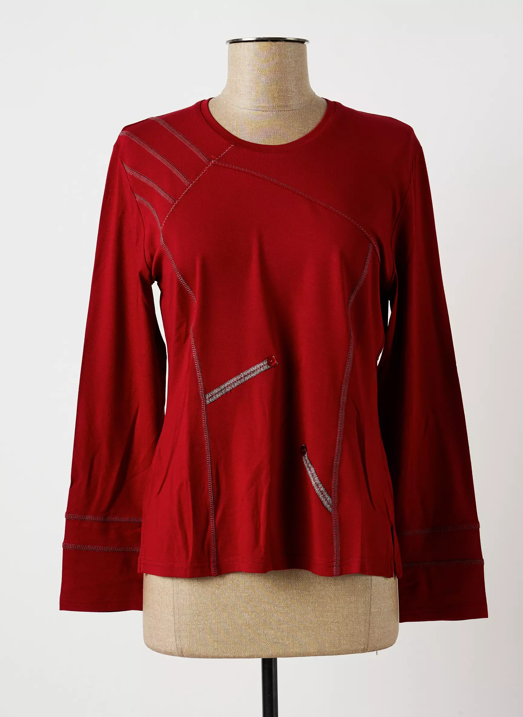 Impulsion Tshirts Femme couleur rouge