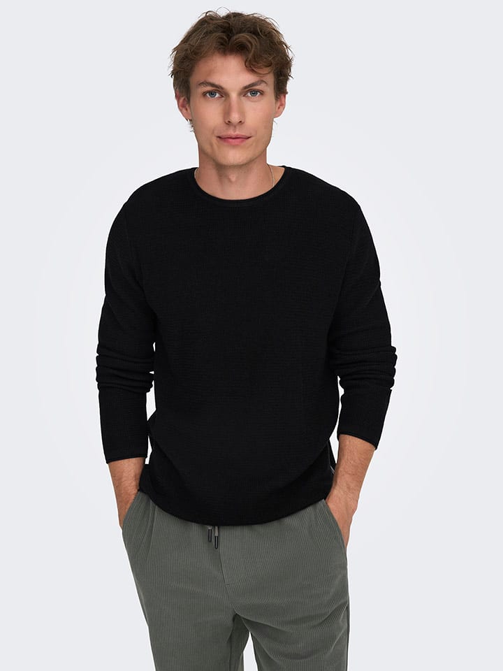 ONLY & SONS Pullover in Schwarz günstig kaufen