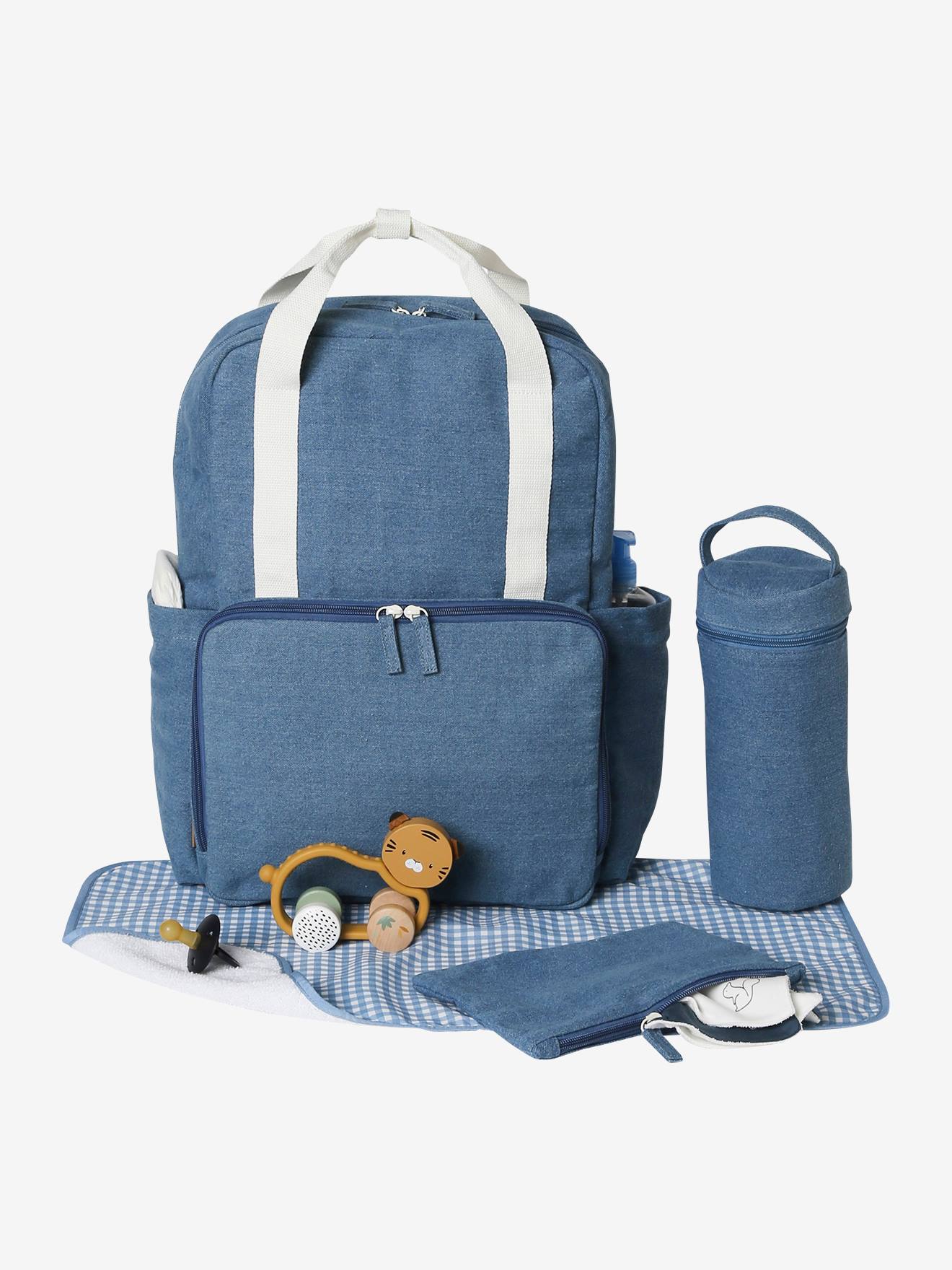 Vertbaudet Wickelrucksack, Recycling-Polyester - gebleicht