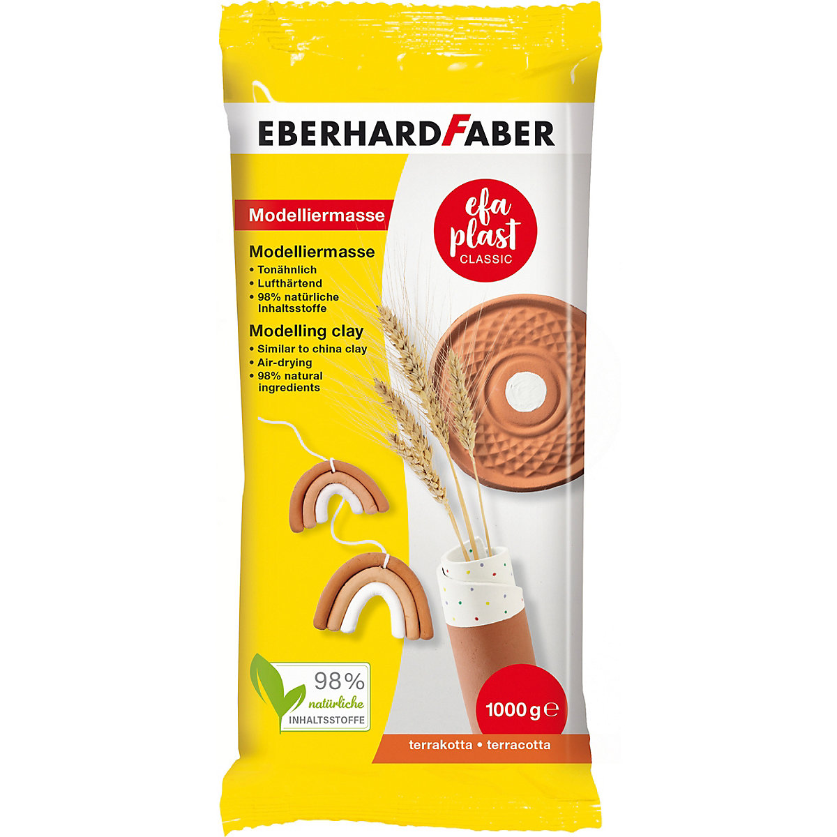 EFA Modelliermasse Plast Classic, 1 kg terrakotta