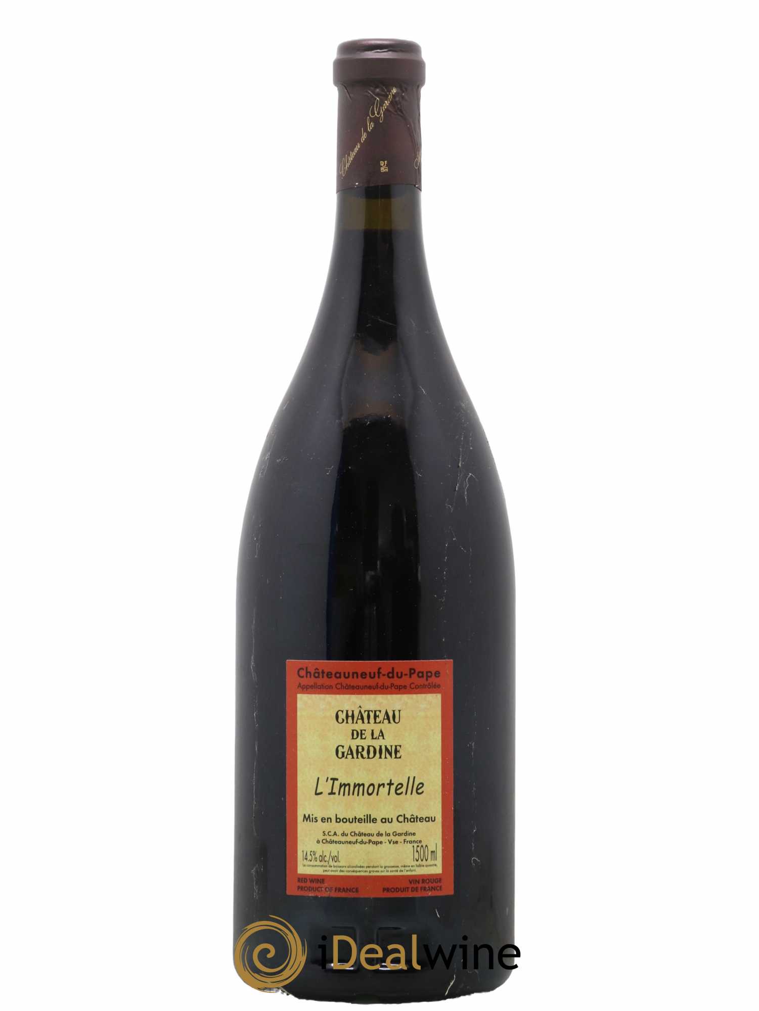 Châteauneuf-du-Pape Château de La Gardine L'Immortelle Famille Brunel  2007 - Lot de 1 Magnum