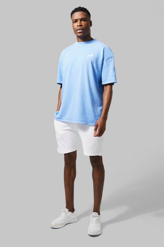Active Oversize Shorts-Set mit Logo