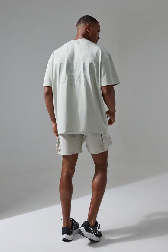Oversize T-Shirt mit Active Training Dept Print