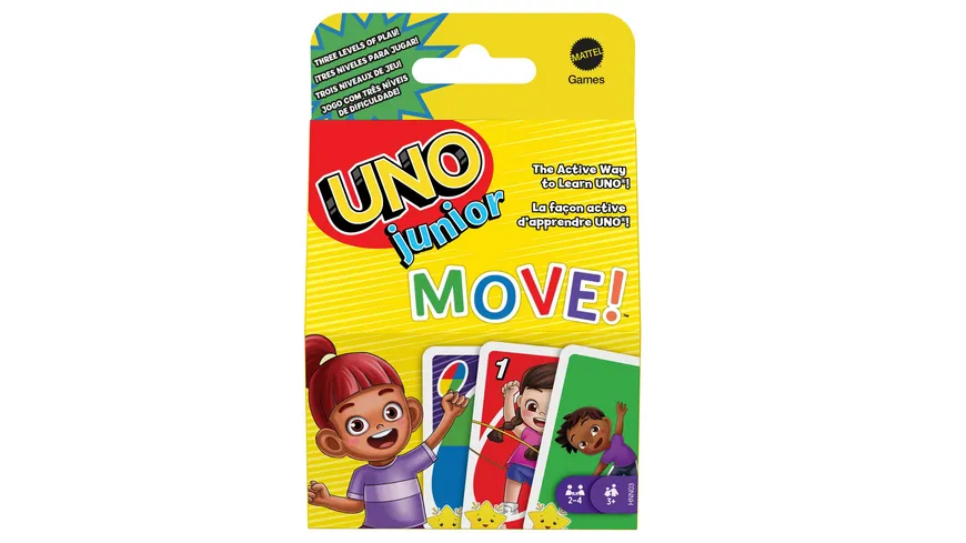 Mattel Games UNO Junior Move interaktives Kartenspiel, Kinderspiel