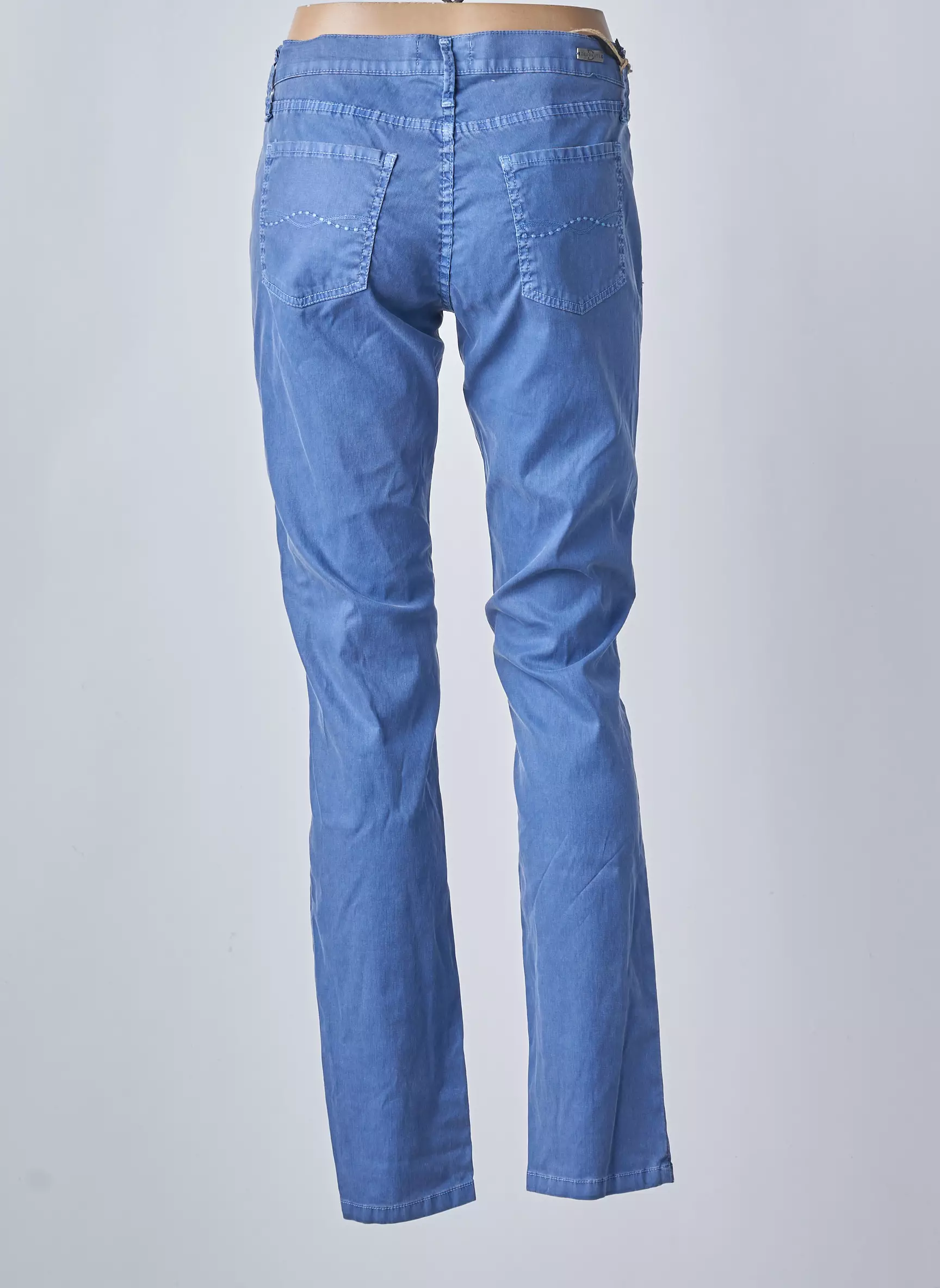Desgaste Pantalons Slim Femme couleur bleu