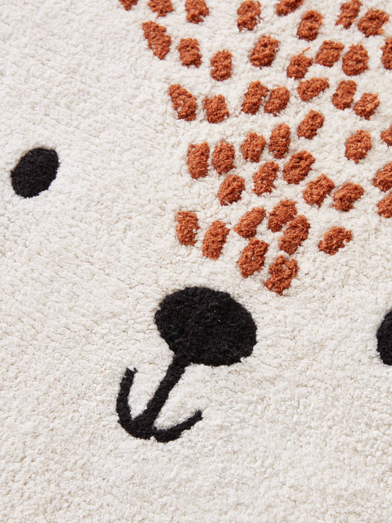 Tapis en éponge Renard des neiges beige