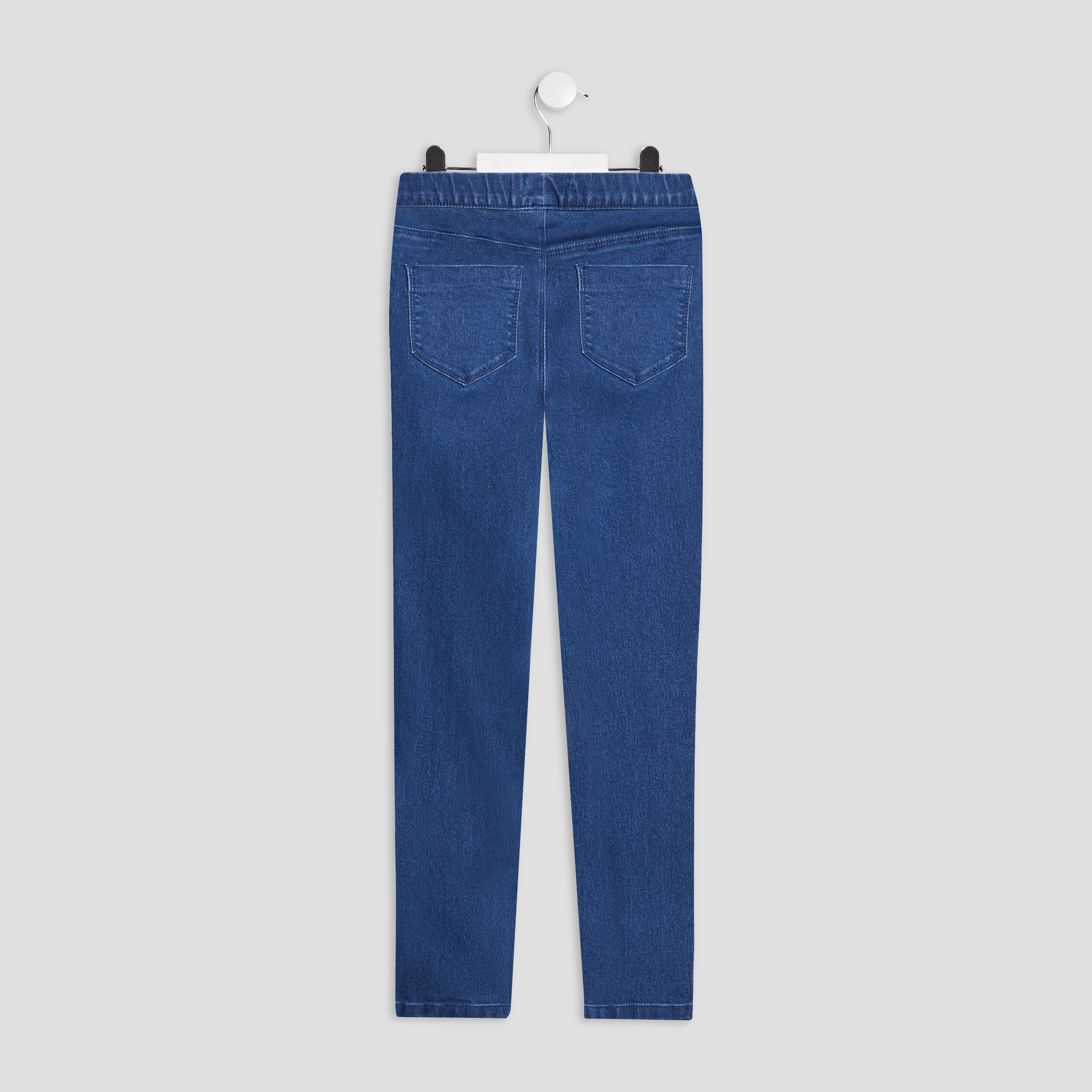Jegging stretch 2 poches denim stone fille | La Halle