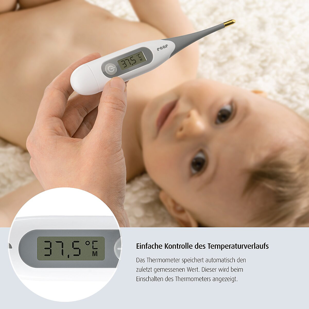 Fieberthermometer ExpressTemp mit flexibler Spitze